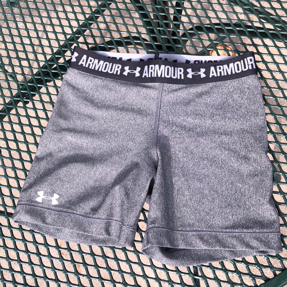 Gray, Under Armour Spandex